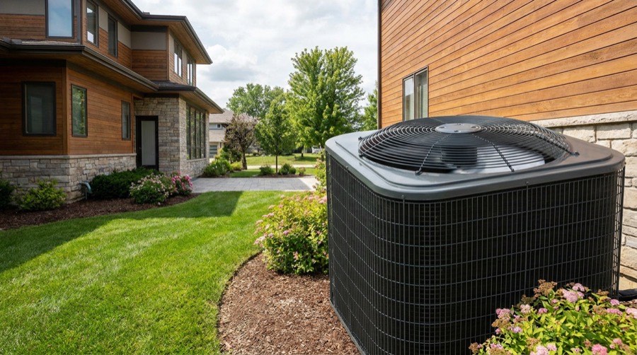 Frozen AC Unit — Wind Bender, Dayton OH