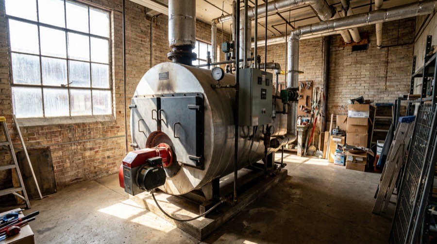 Boilers — Wind Bender furnace installation