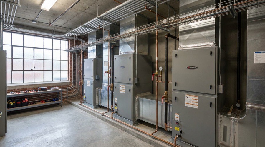 Multi-Unit Systems — Wind Bender furnace installation