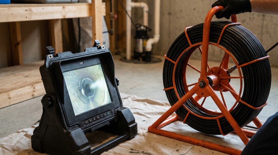 Camera Inspection — Wind Bender furnace installation
