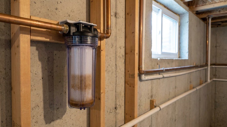 Sediment Pre-Filters — Wind Bender furnace installation