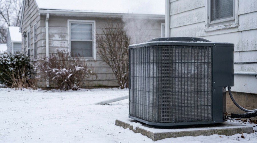 Cold-Climate Heat Pumps — Wind Bender furnace installation