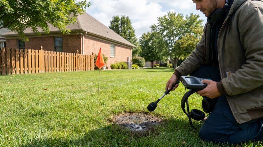 Locating  Leak Detection — Wind Bender furnace installation