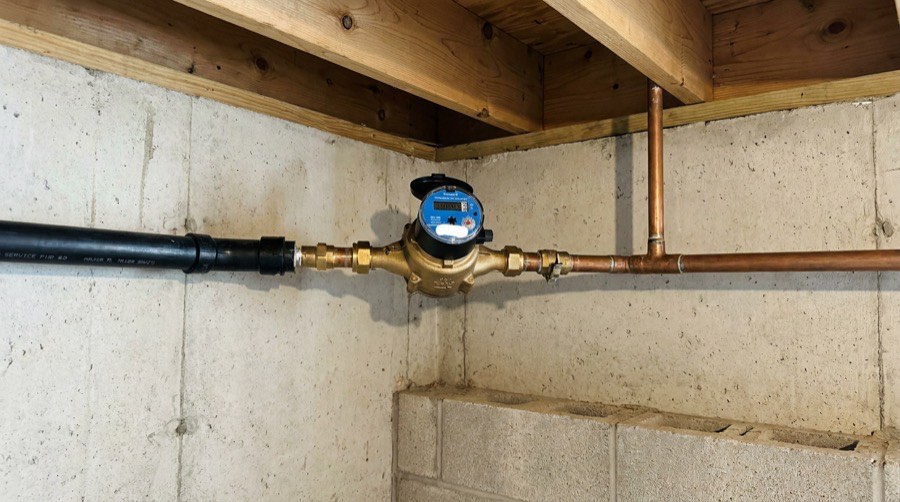 Meter  Entry Service — Wind Bender furnace installation