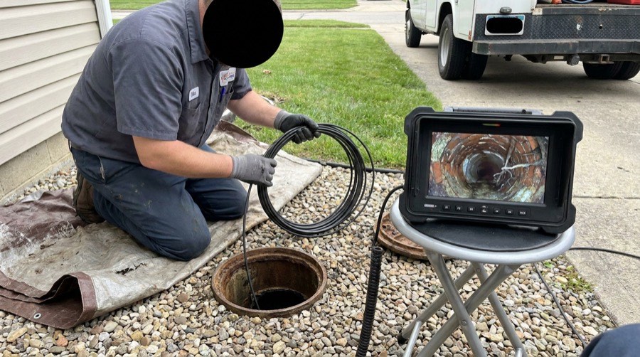 Camera Inspection — Wind Bender furnace installation
