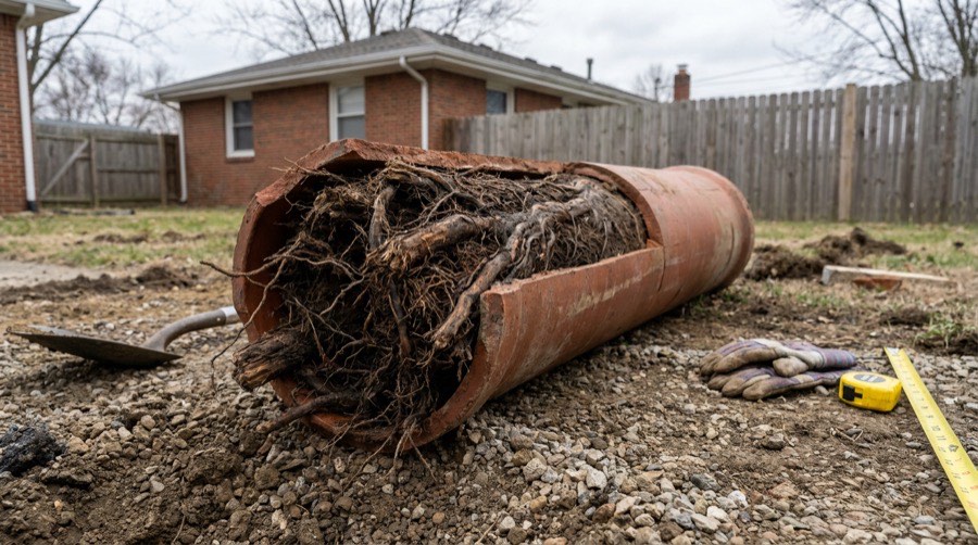 Root Removal — Wind Bender furnace installation