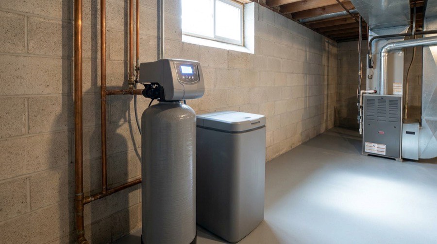 High-Efficiency Softeners — Wind Bender furnace installation
